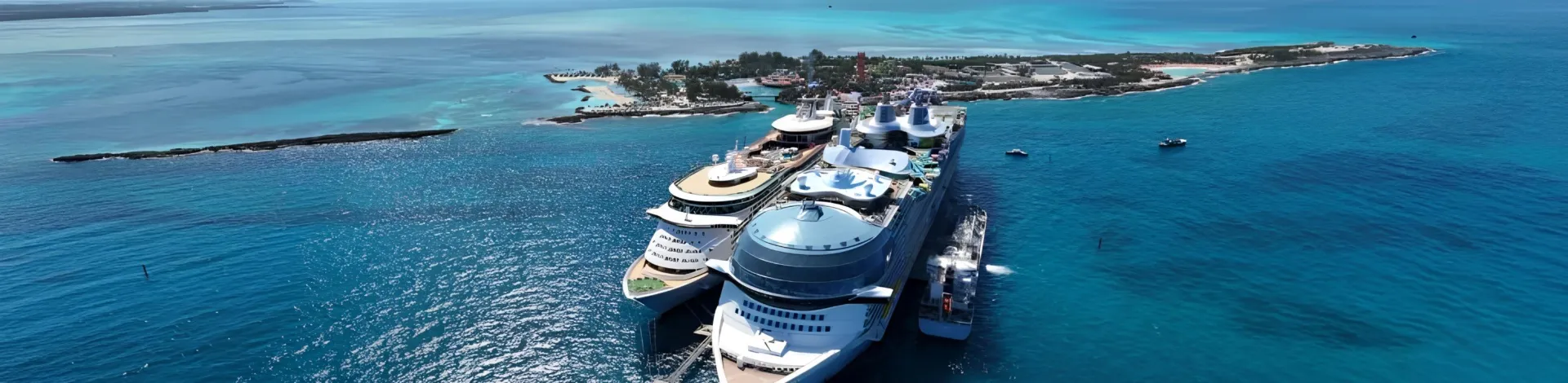 cruiseschepen tijdens LNG verlading met een verladingssysteem gebouwd door Delmeco