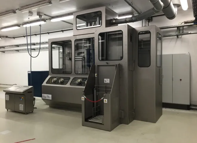 installatie bij COVRA klantgerichte machinebouw gebouwd door Delmeco Projecten