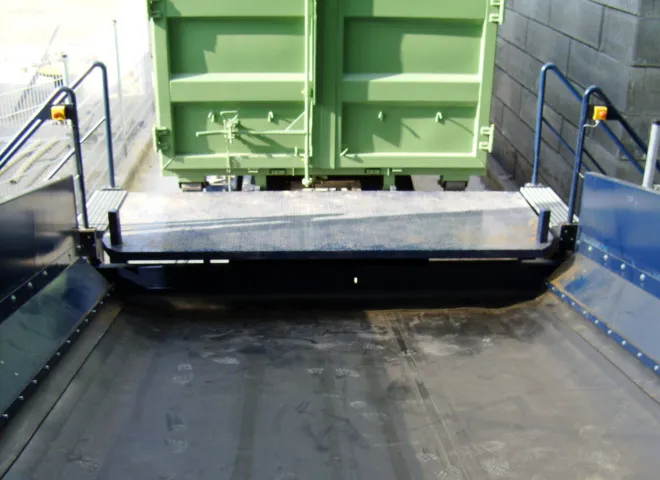 container kiep installatie Sims recycling ontworpen door Delmeco