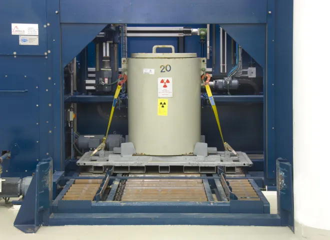 VLI Vaten leeg installatie COVRA gebouwd door Delmeco