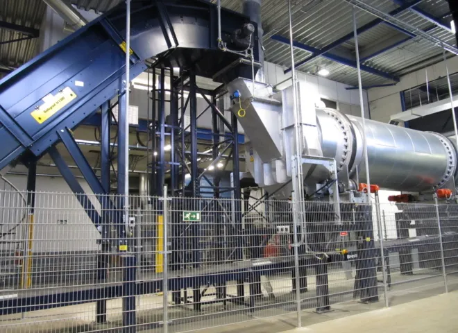 LCD lijn Sims recycling ontworpen en gebouwd door Delmeco