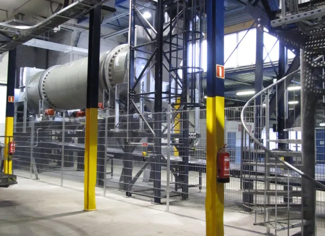 LCD lijn Sims recycling ontworpen en gebouwd door Delmeco