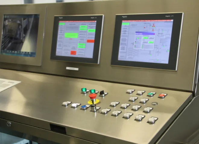 MCI mobiele cementeer installatie COVRA gebouwd door Delmeco